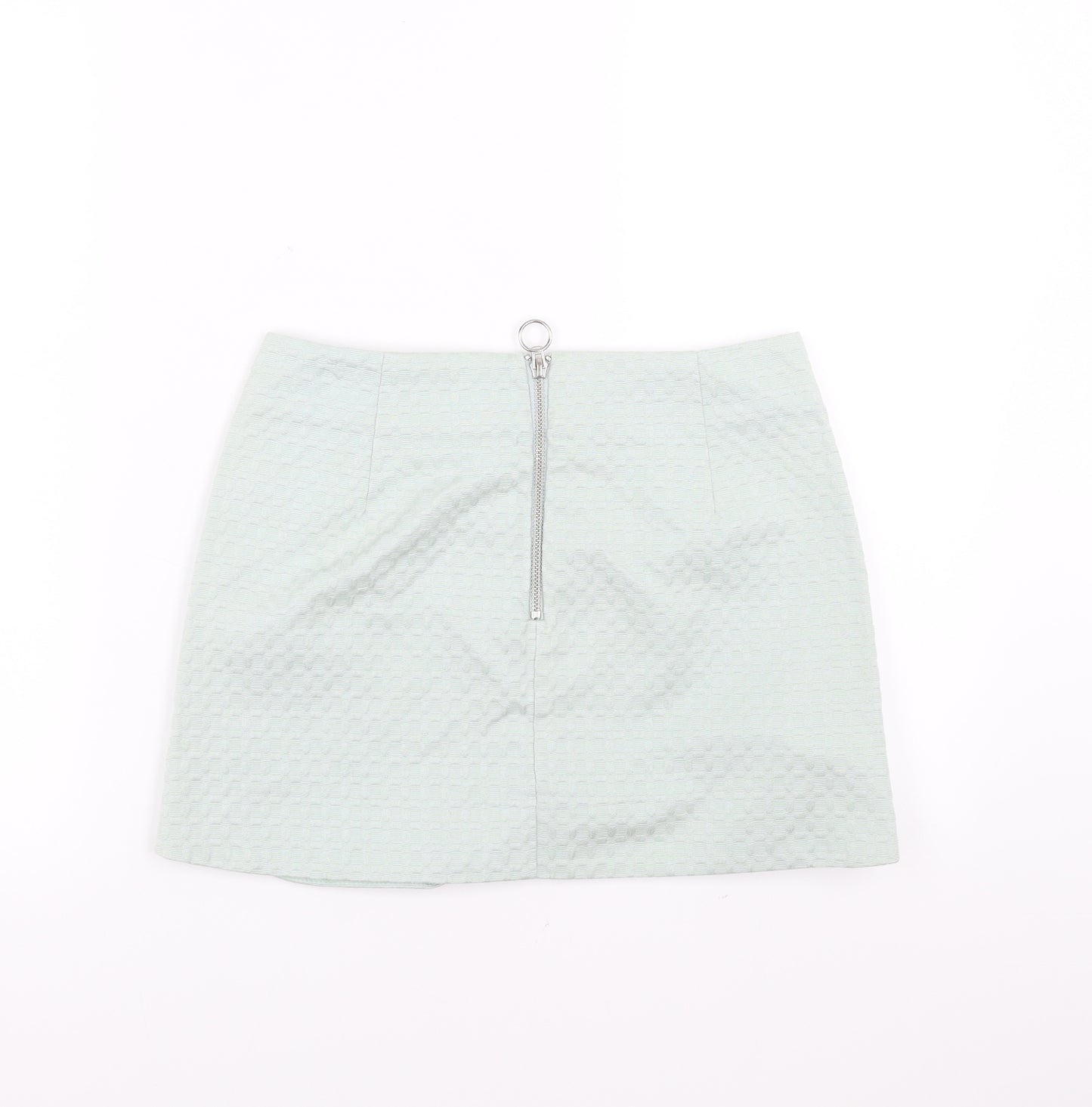 Topshop Womens Green   A-Line Skirt Size 8