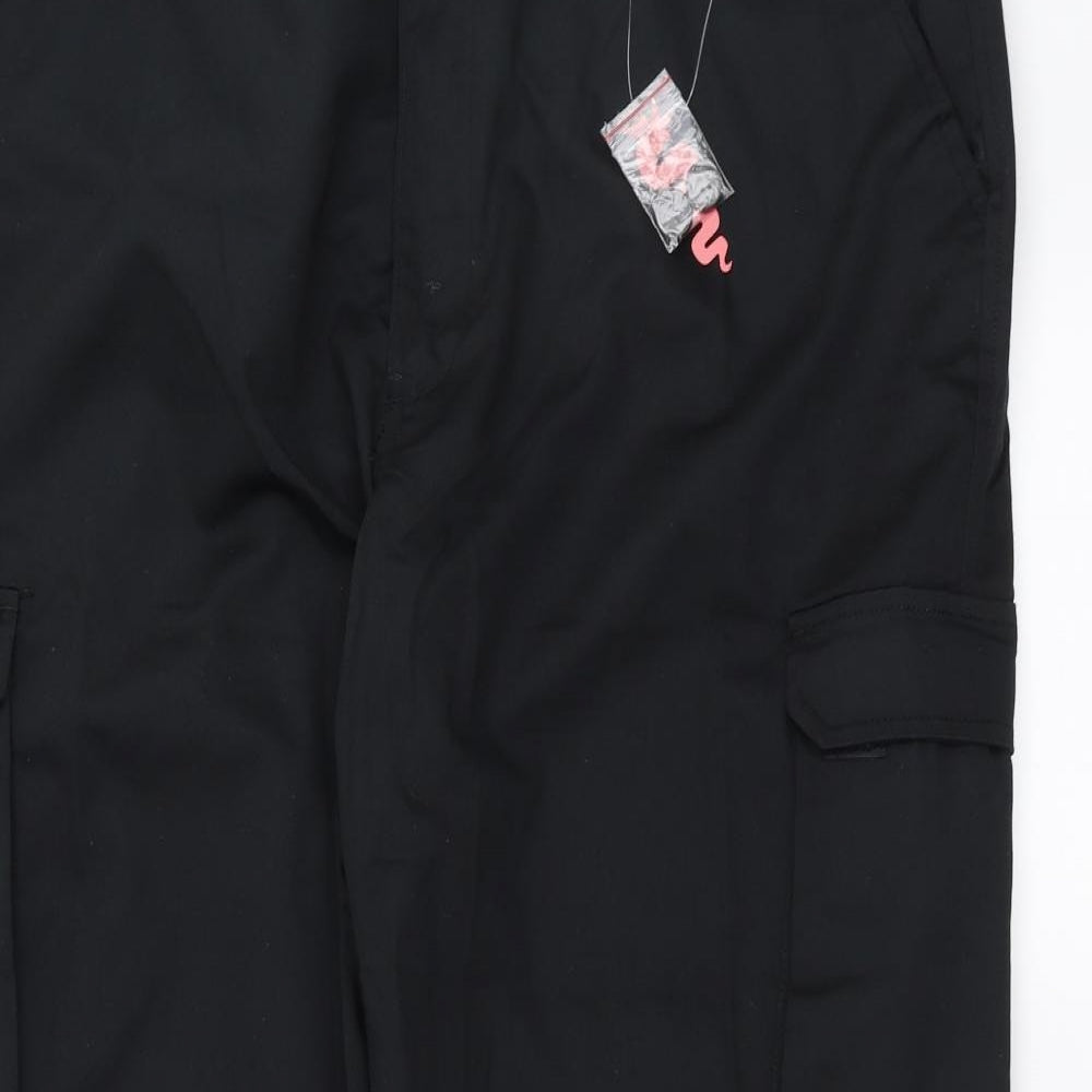 Warrior Womens Black   Cargo Trousers Size 24 L29 in