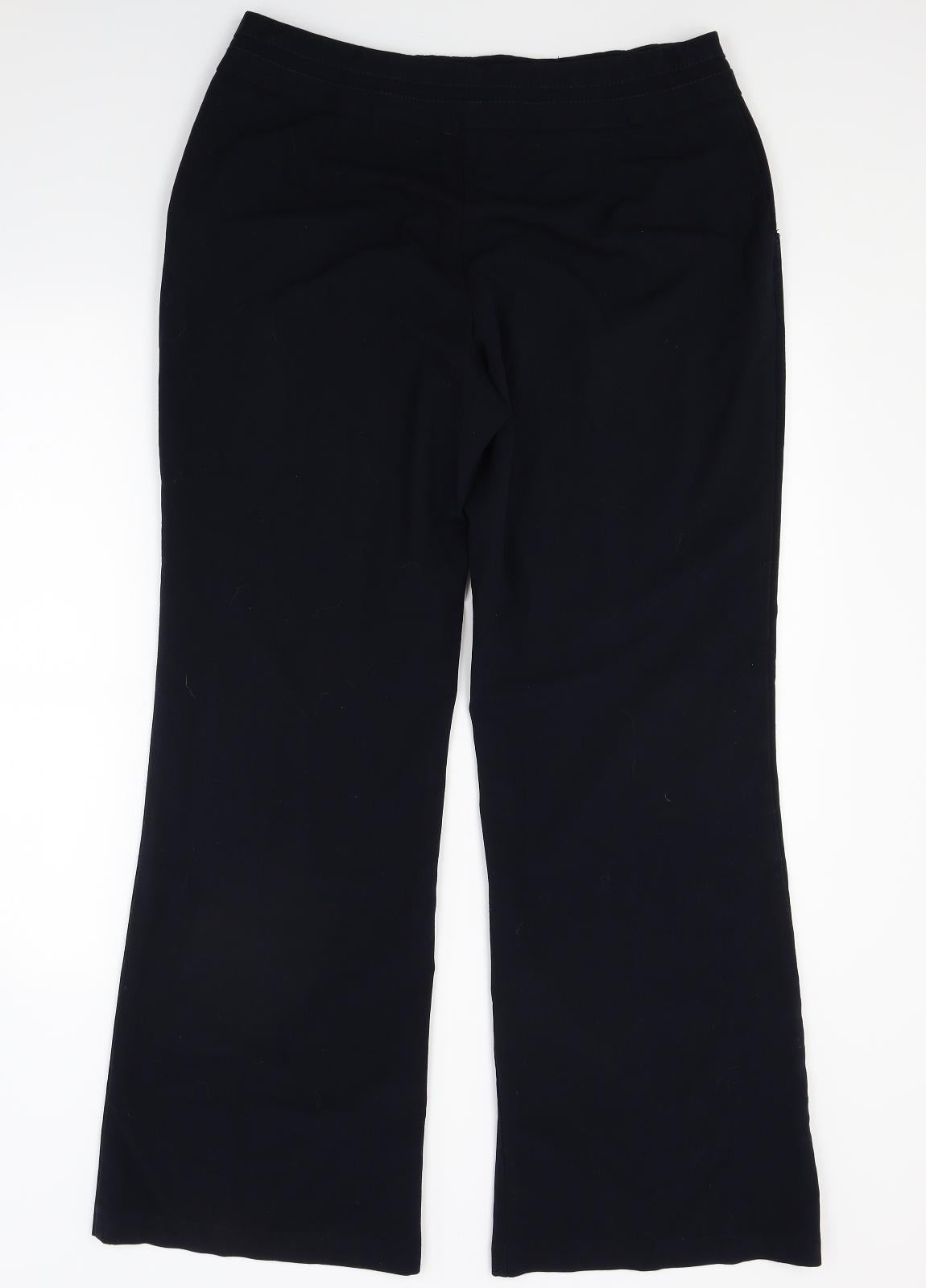 Marks and Spencer Womens Blue   Trousers  Size 14 L28 in