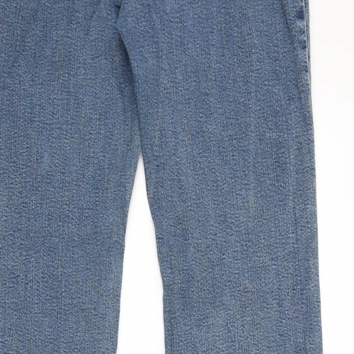 Per Una Womens Blue  Denim Bootcut Jeans Size 12 L30.5 in