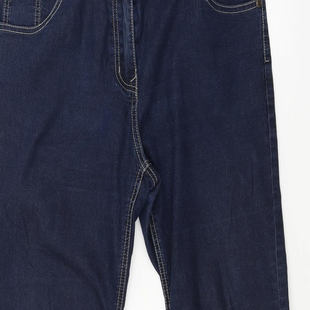 TU Womens Blue  Denim Bootcut Jeans Size 14 L28 in