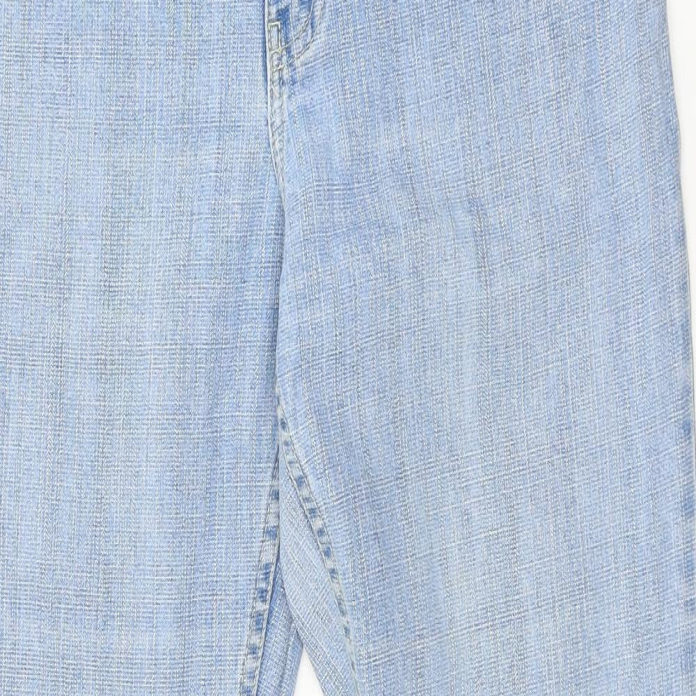 Marks and Spencer Womens Blue  Denim Bootcut Jeans Size 14 L31 in