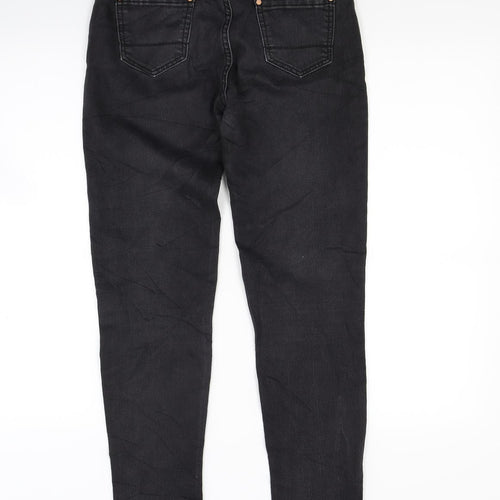 Miss girl Womens Black  Denim Skinny Jeans Size 8 L27 in