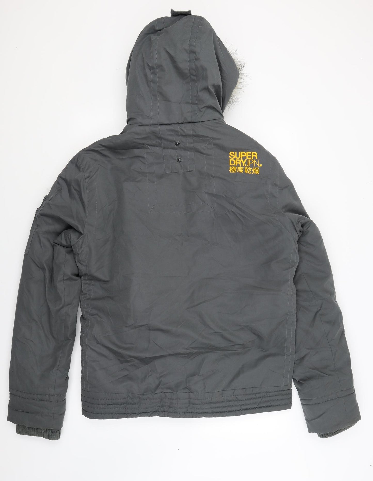Superdry Mens Green  Canvas Parka Coat Size XL