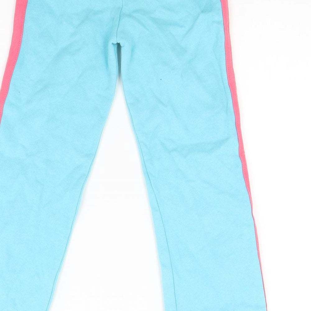 girl2girl Girls Blue Striped Jersey Jogger Trousers Size 5-6 Years