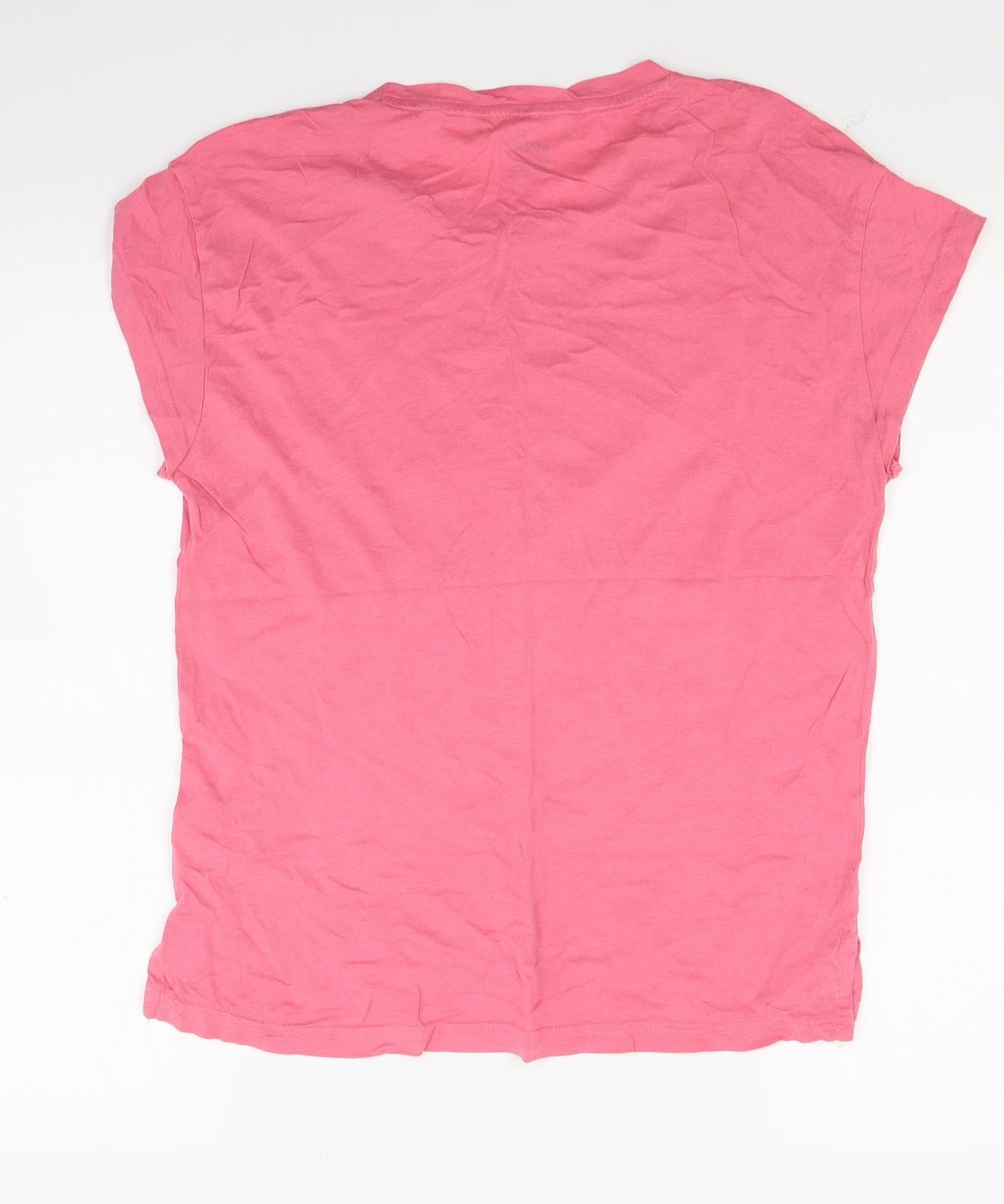 PUMA Womens Ivory  Jersey Basic T-Shirt Size XS