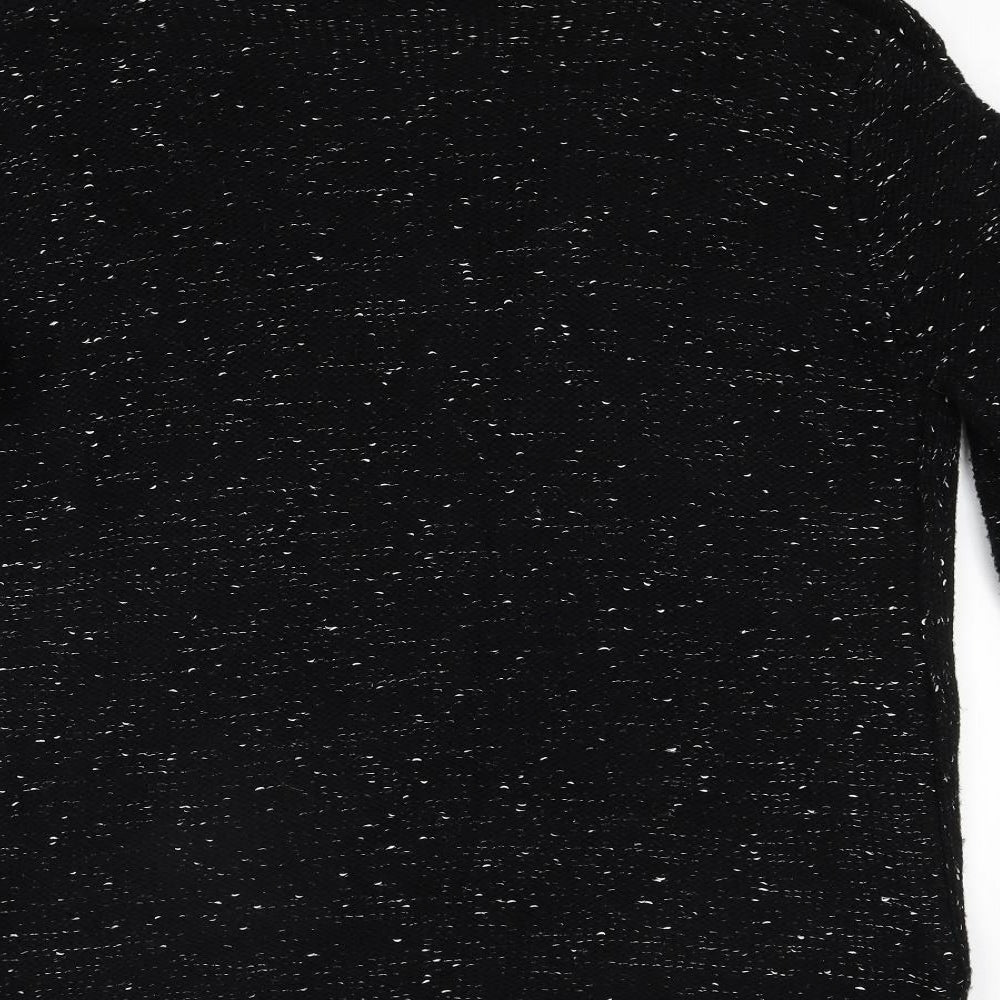 Stella Morgan Womens Black  Knit Wrap Jumper Size 14