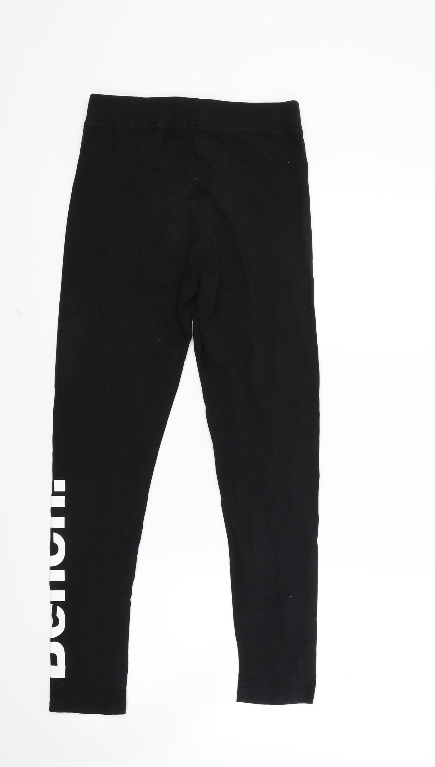 Bench Girls Black  Jersey Jogger Trousers Size 13 Years