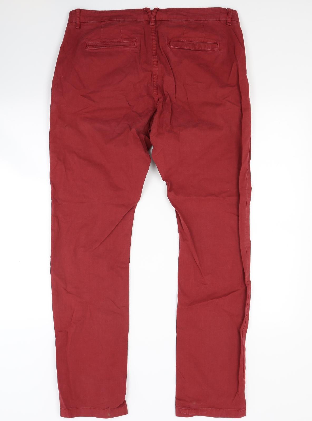 ONLY & SONS Mens Red   Chino Trousers Size 32 L30 in