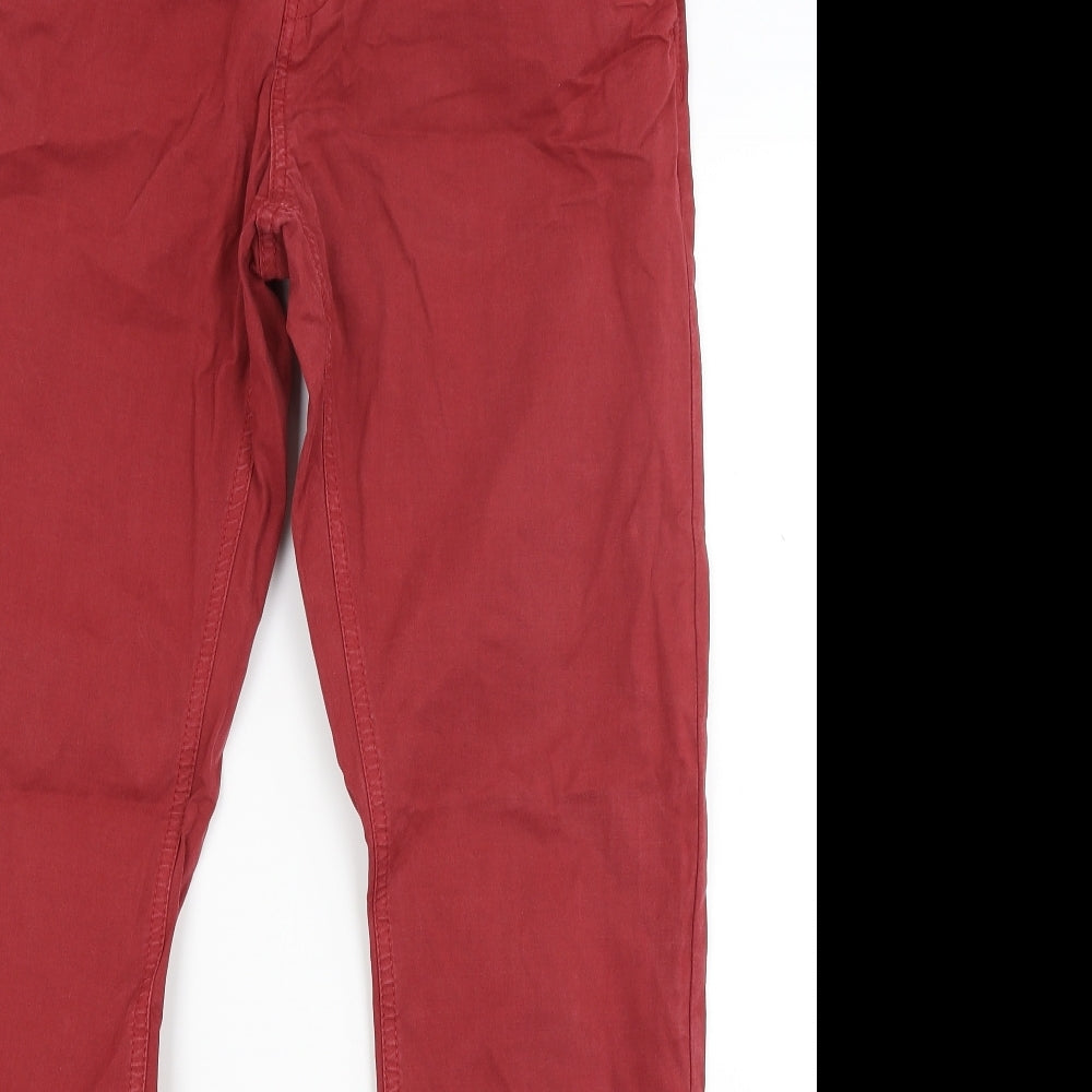 ONLY & SONS Mens Red   Chino Trousers Size 32 L30 in