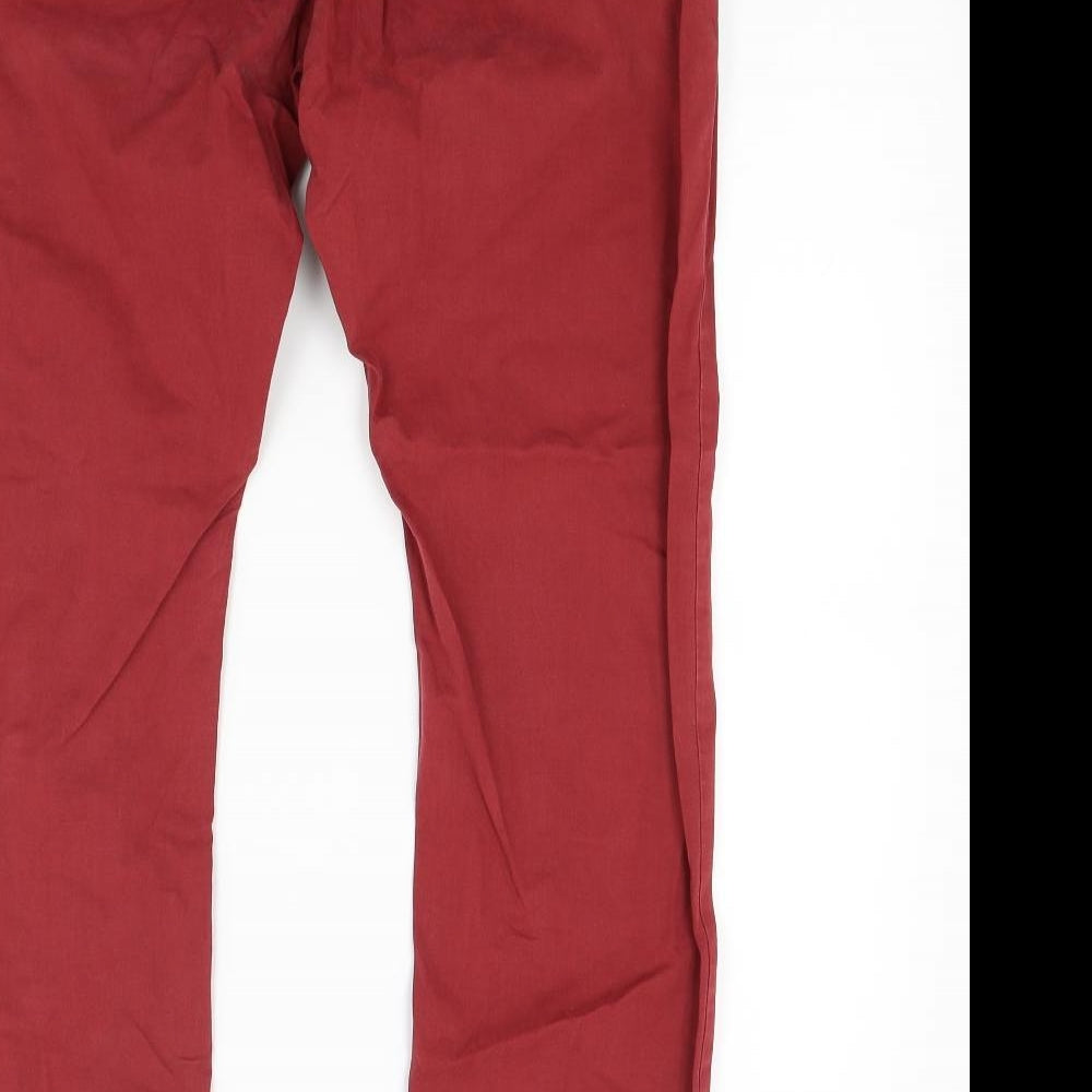 ONLY & SONS Mens Red   Chino Trousers Size 32 L30 in