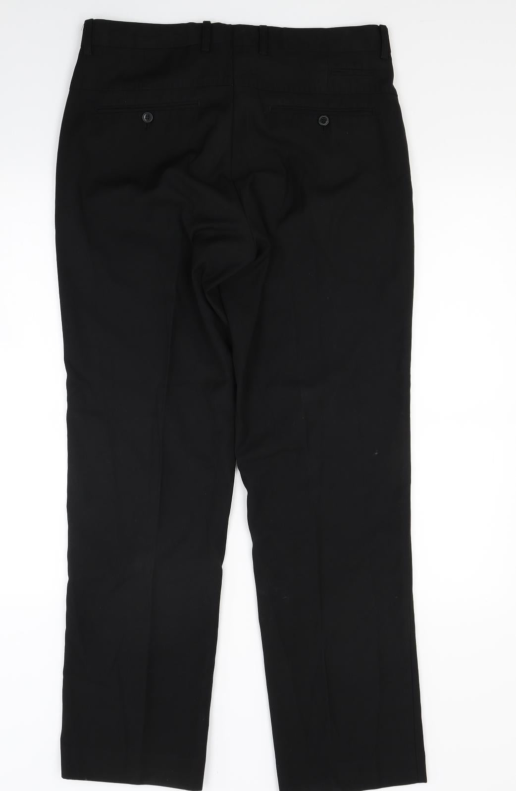 Stonebridge Mens Black   Trousers  Size 32 L31 in