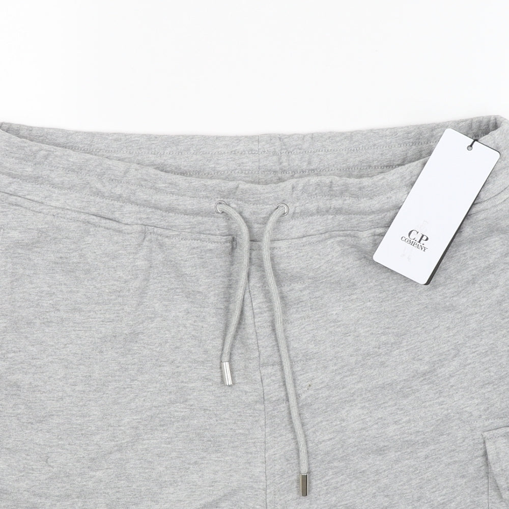 C.P. Company Mens Grey   Sweat Shorts Size L