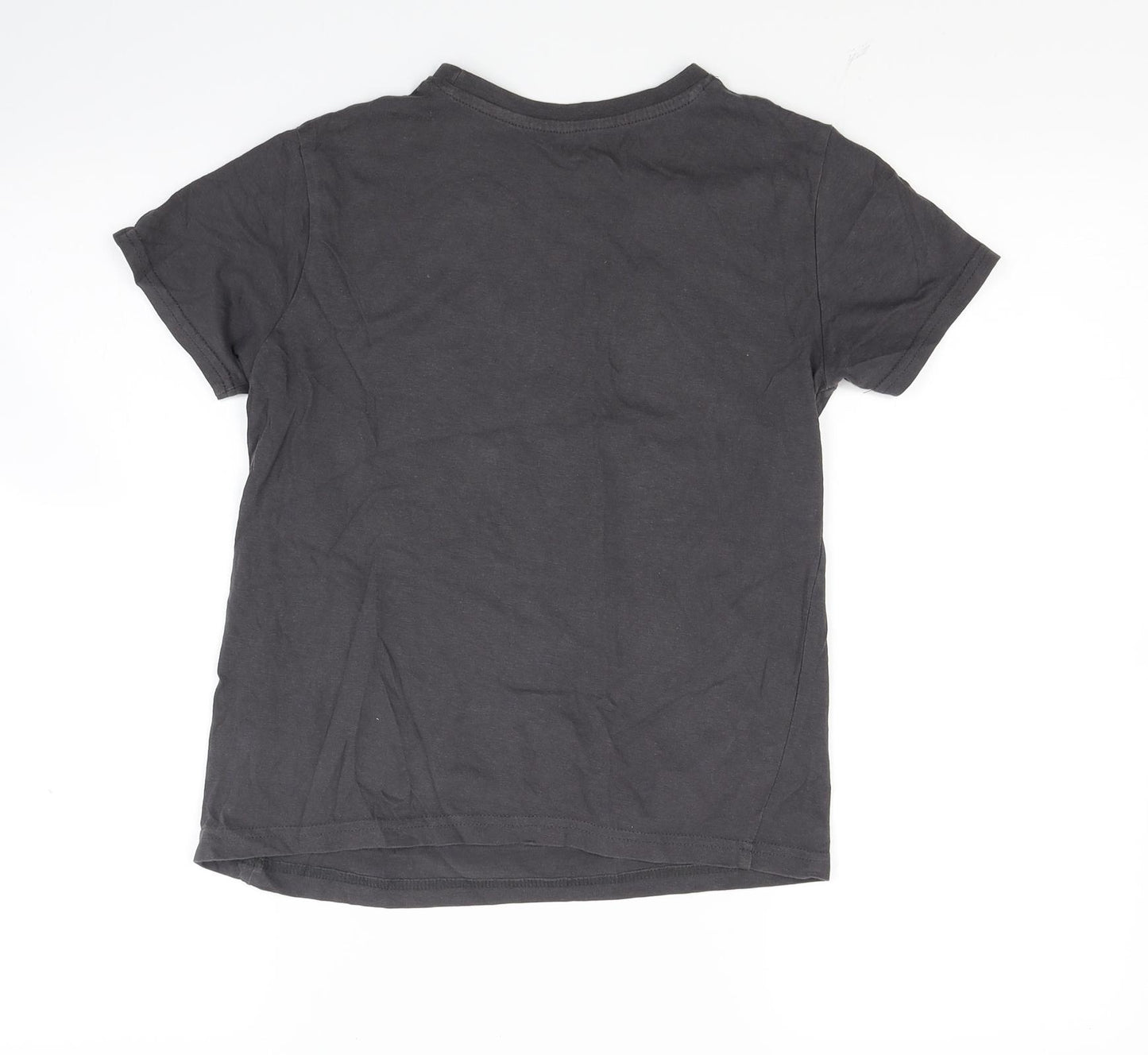 Primark Boys Grey  Jersey Basic T-Shirt Size 9-10 Years  - L.A Sunset beach