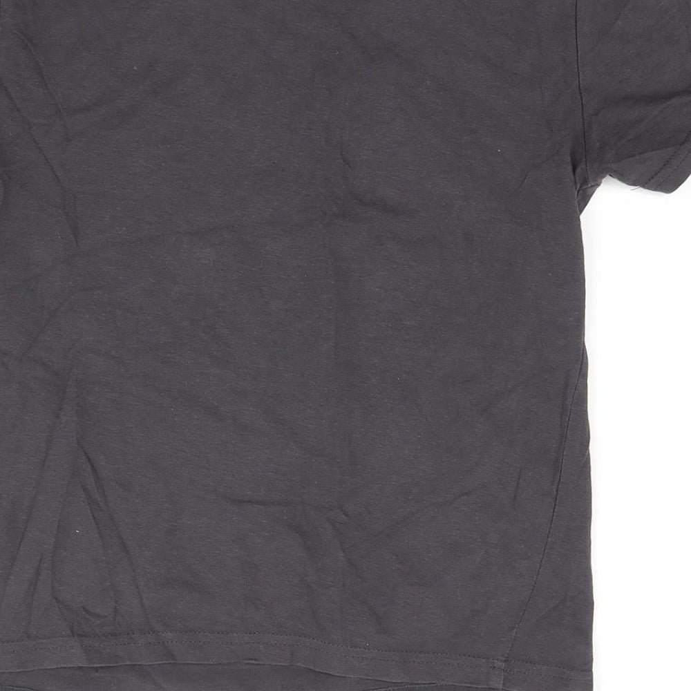 Primark Boys Grey  Jersey Basic T-Shirt Size 9-10 Years  - L.A Sunset beach