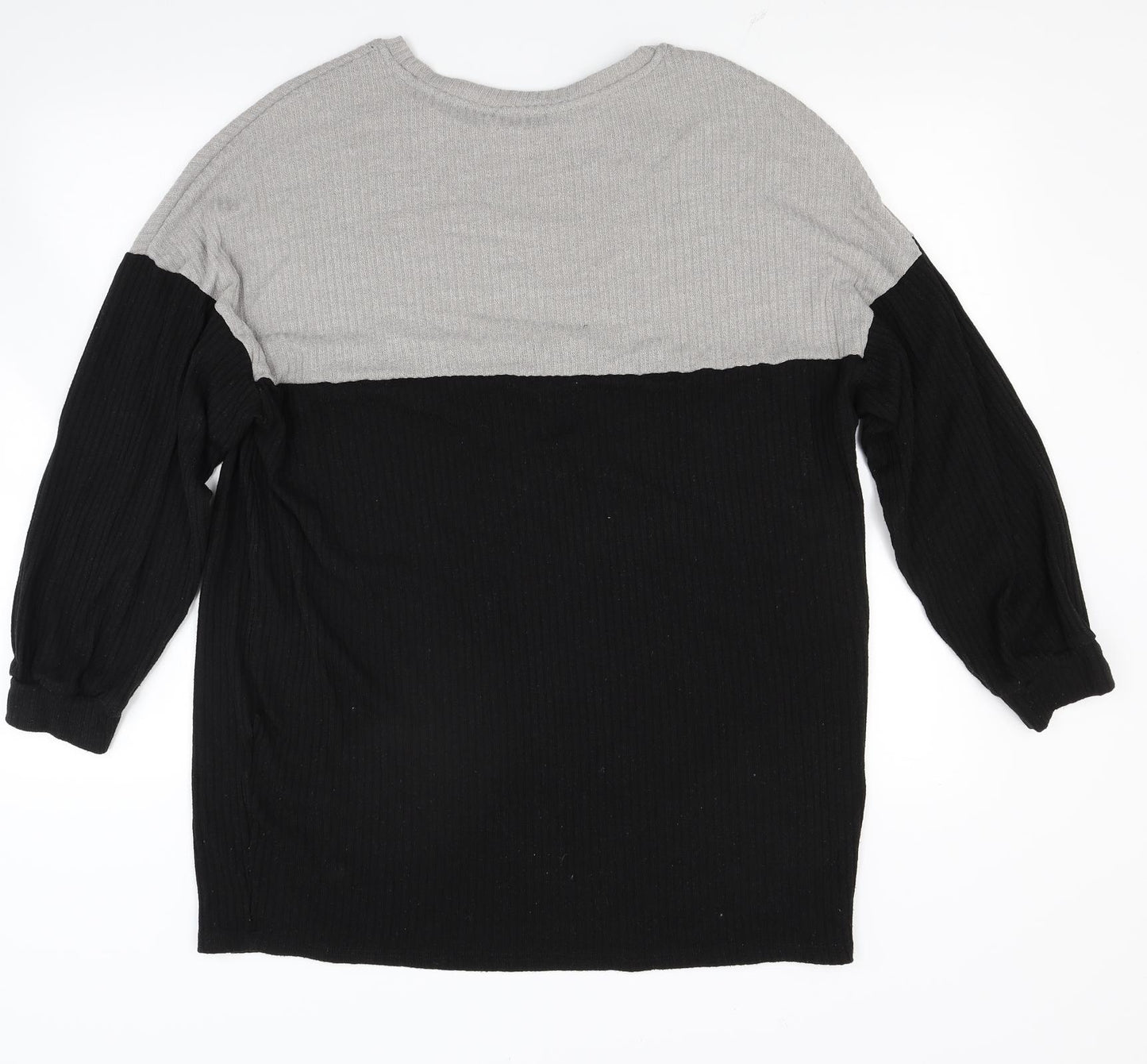 Shien Womens Black  Knit Pullover Jumper Size L
