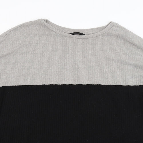 Shien Womens Black  Knit Pullover Jumper Size L