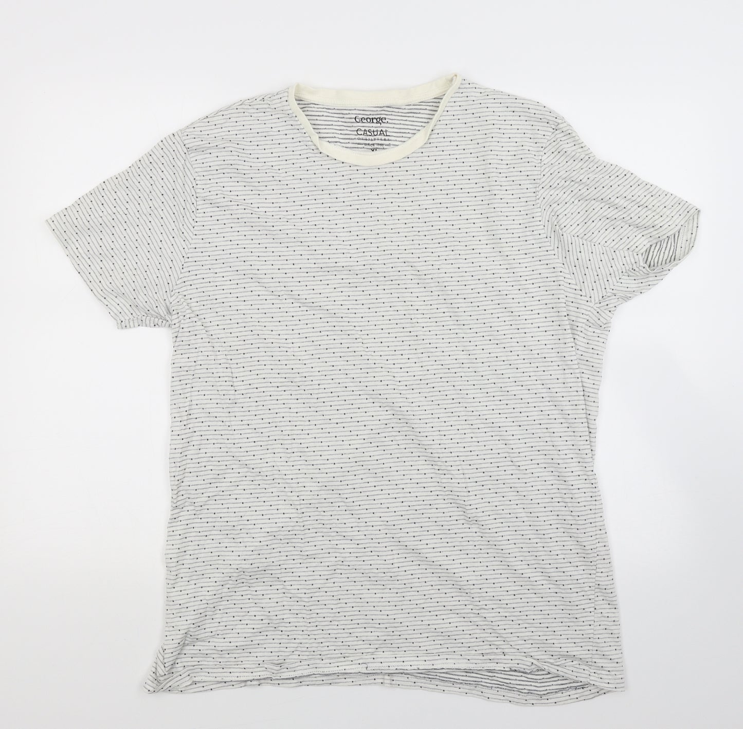 George Mens White  Jersey  T-Shirt Size XL