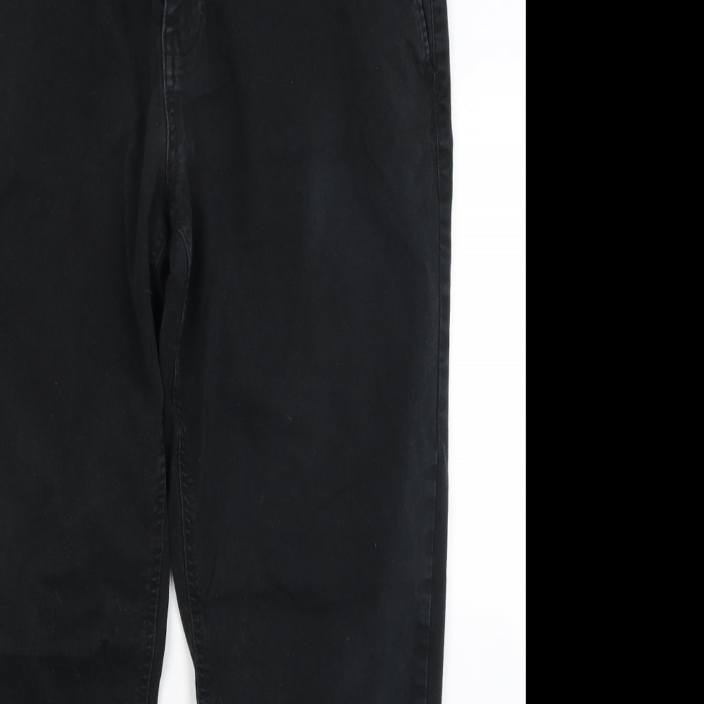 F&F Mens Black   Chino Trousers Size 38 L30 in