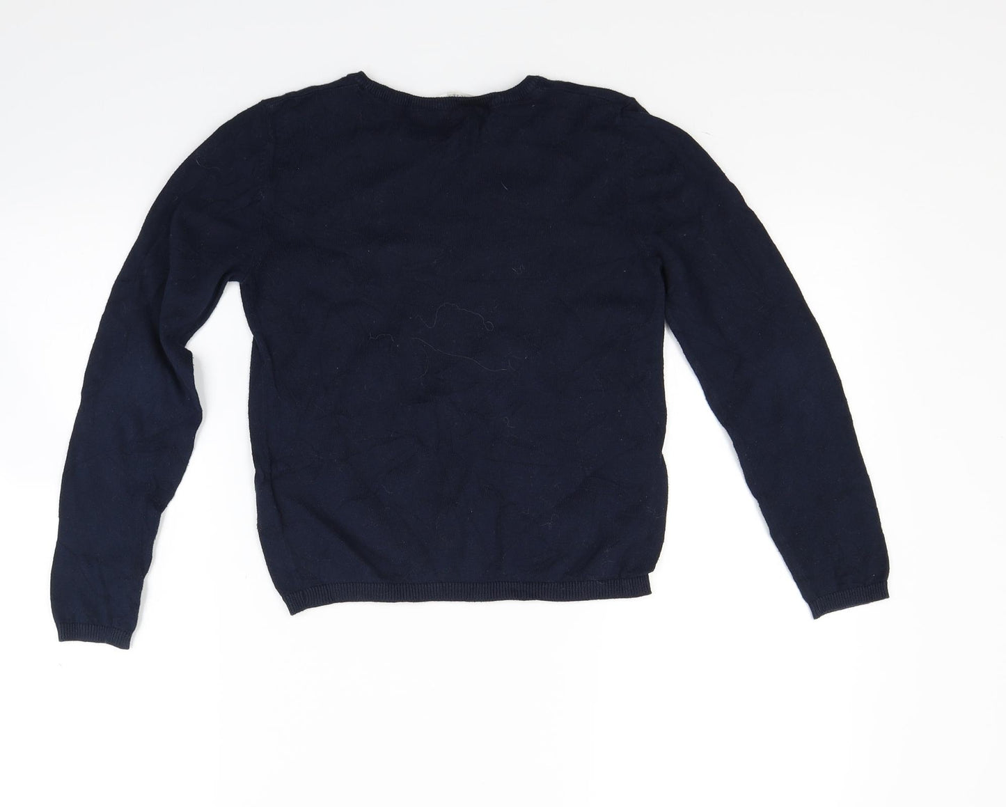 H&M Girls Blue  Knit Pullover Jumper Size 10 Years  - Stars