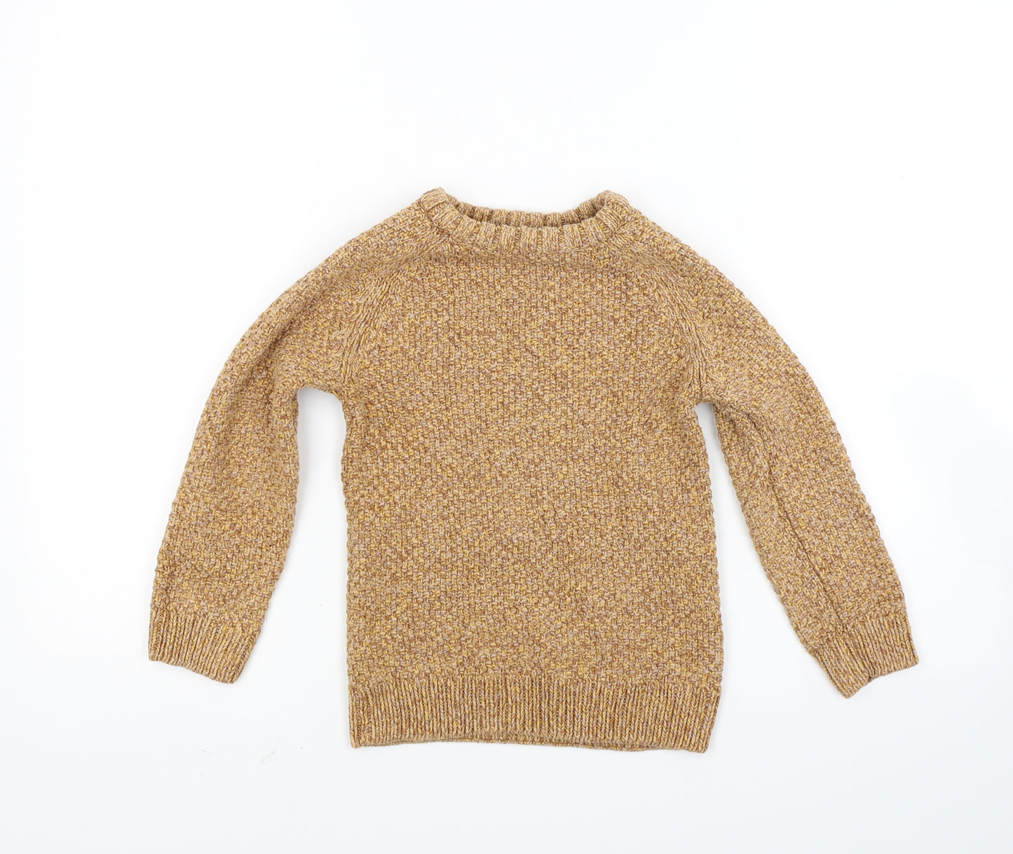 NEXT Boys Brown  Knit Henley Jumper Size 6 Years