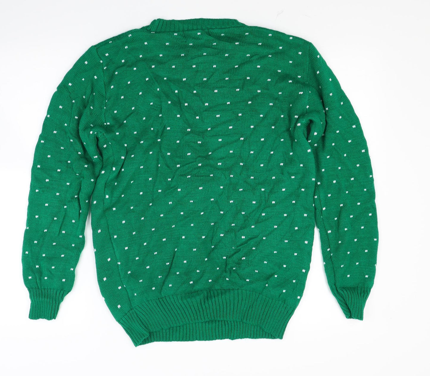 Oysis Mens Green  Knit Pullover Jumper Size M  - Christmas jumper