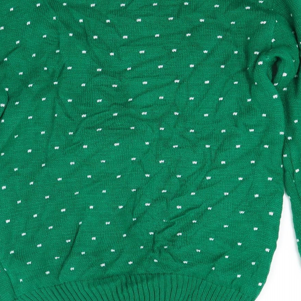 Oysis Mens Green  Knit Pullover Jumper Size M  - Christmas jumper
