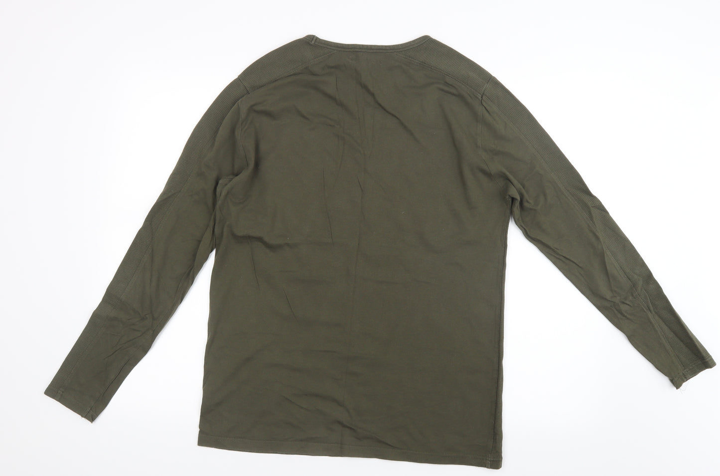Cedar Wood State Mens Green    T-Shirt Size M