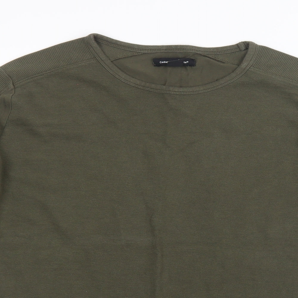 Cedar Wood State Mens Green    T-Shirt Size M