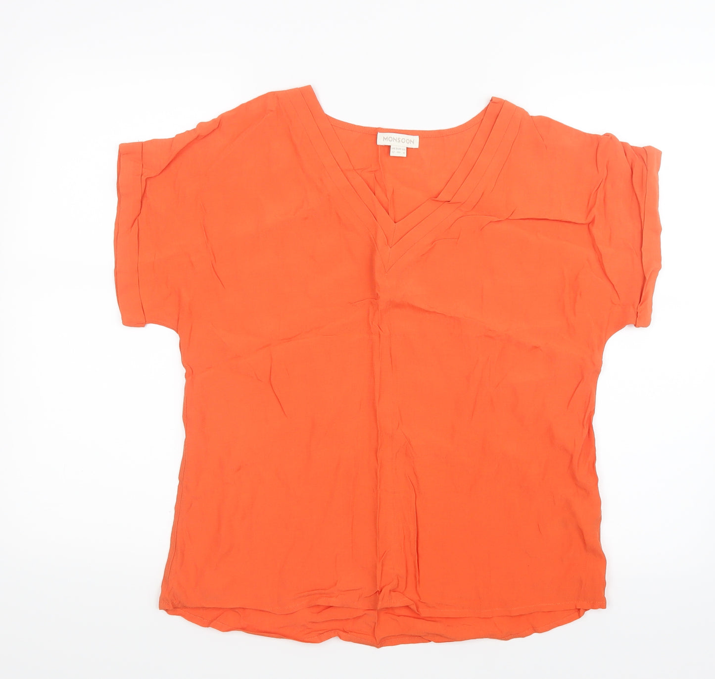 Monsoon Womens Orange   Basic Blouse Size 12