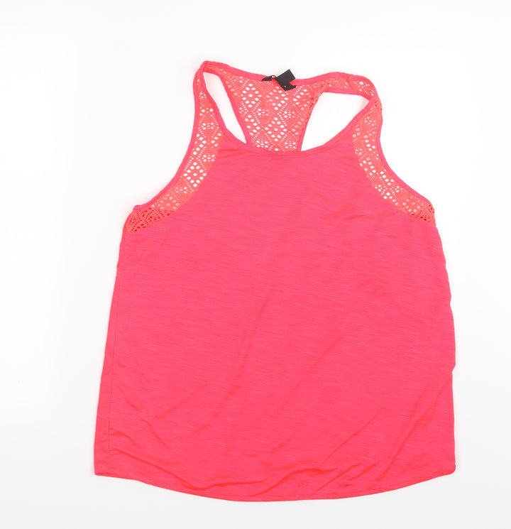 New Look Womens Pink   Basic Tank Size L