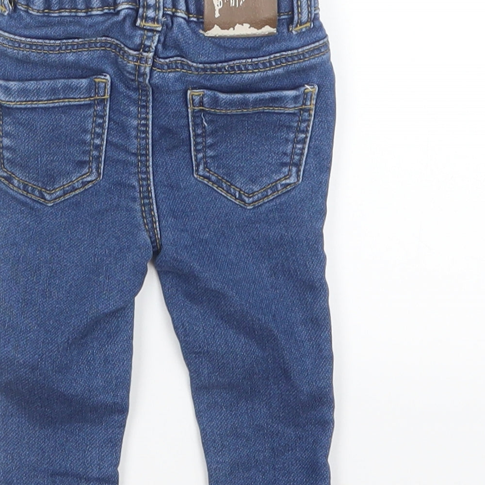 Denim Co. Girls Blue  Denim Cargo Jeans Size 0-3 Months