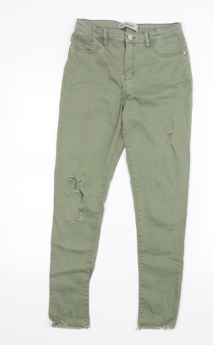 Denim Co. Girls Green  Denim Straight Jeans Size 12-13 Years