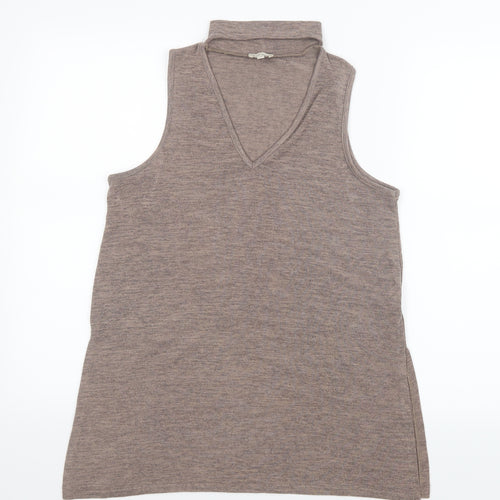 River Island Womens Beige   Basic T-Shirt Size 10