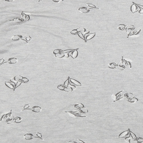 Monsoon Womens Grey Geometric  Basic T-Shirt Size M