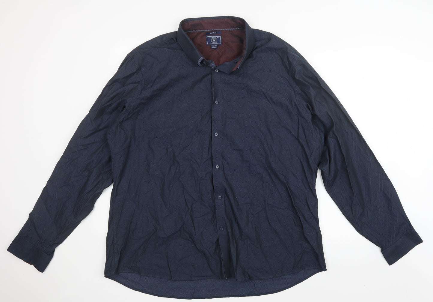 F&F Mens Blue    Button-Up Size 3XL