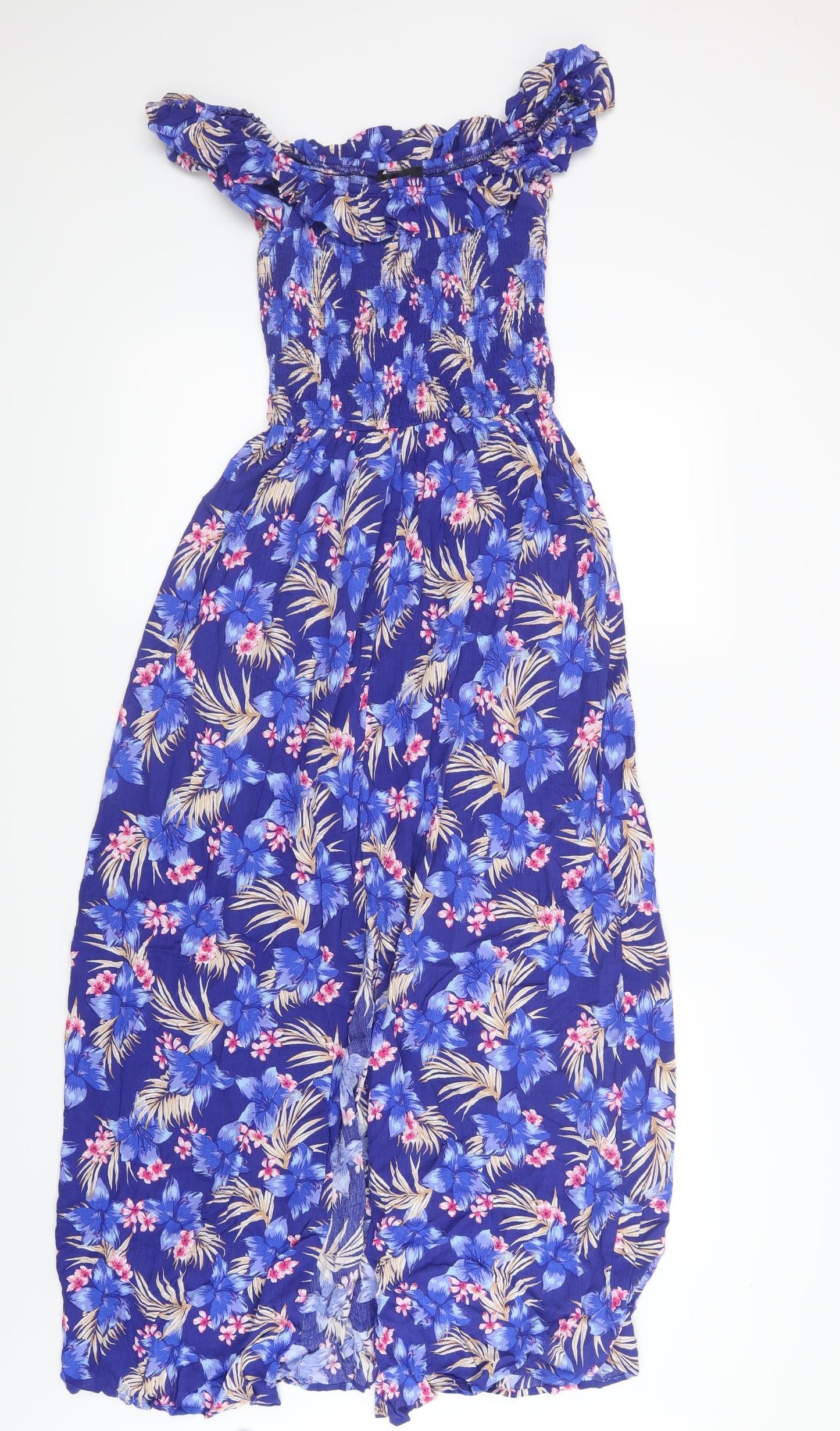 New Look Womens Blue Floral  Maxi  Size S