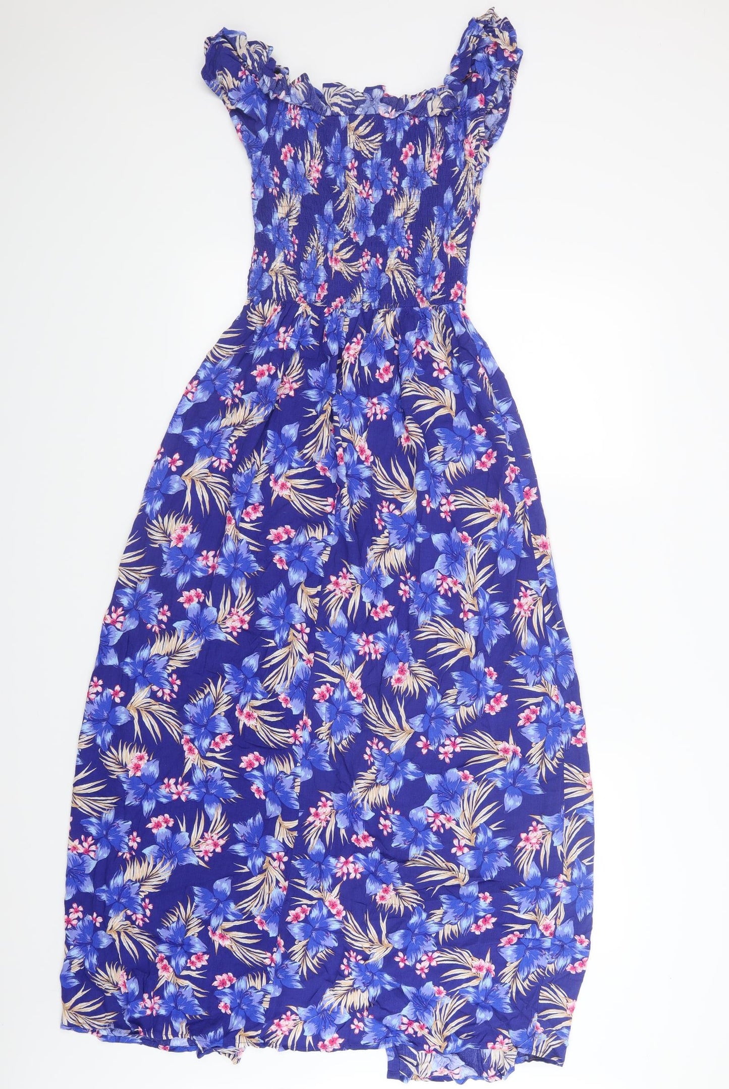 New Look Womens Blue Floral  Maxi  Size S