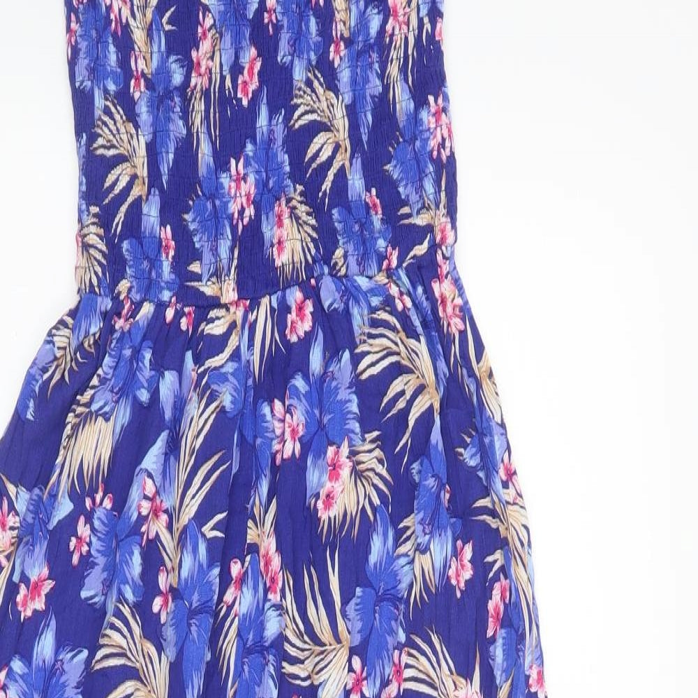 New Look Womens Blue Floral  Maxi  Size S