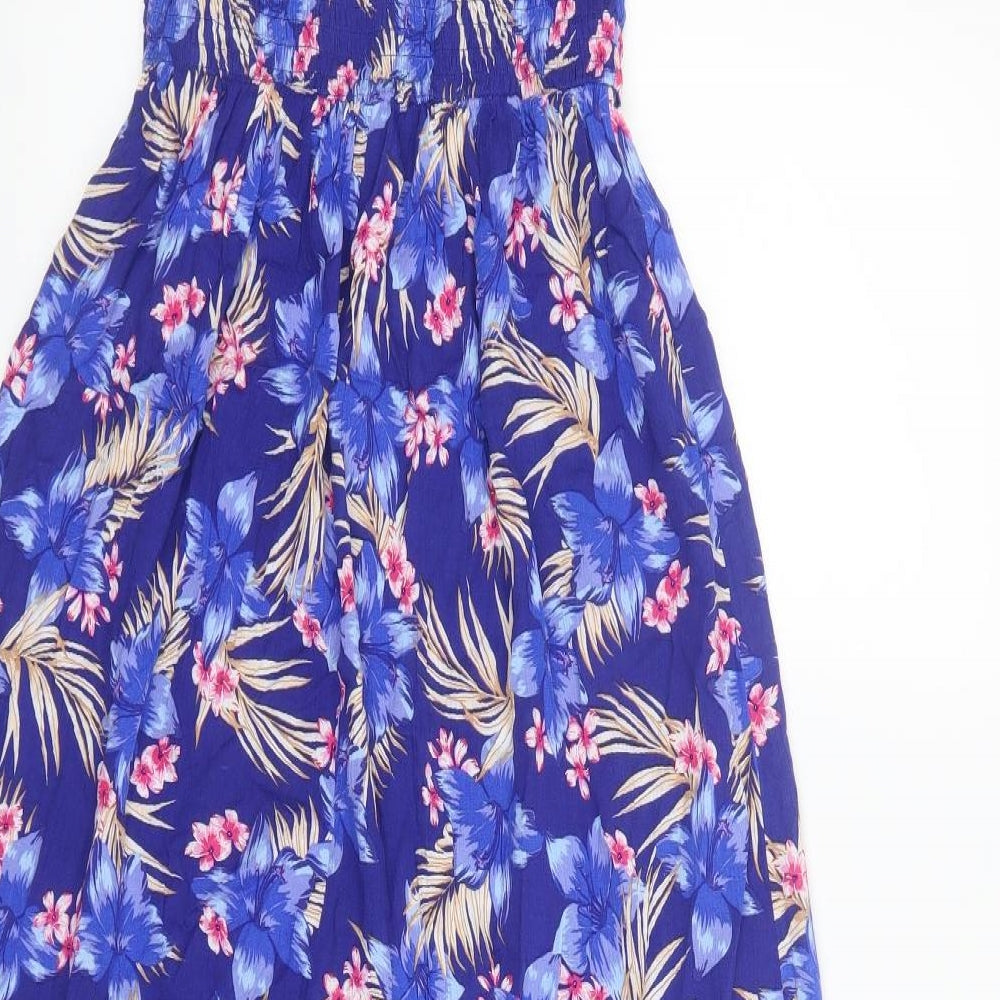 New Look Womens Blue Floral  Maxi  Size S