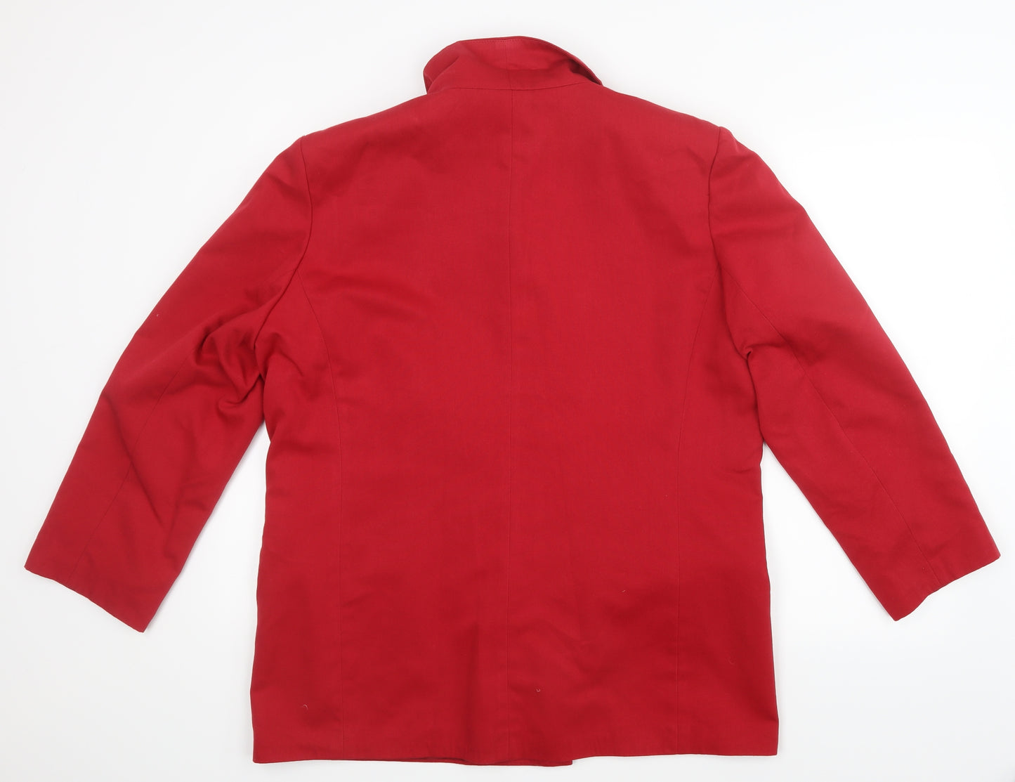 Elizabeth Shelton Womens Red   Jacket  Size 16