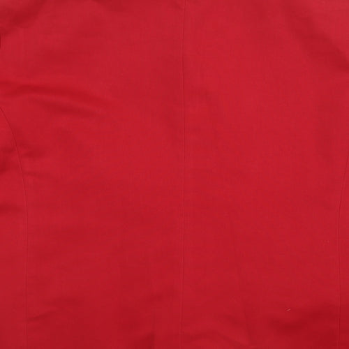 Elizabeth Shelton Womens Red   Jacket  Size 16