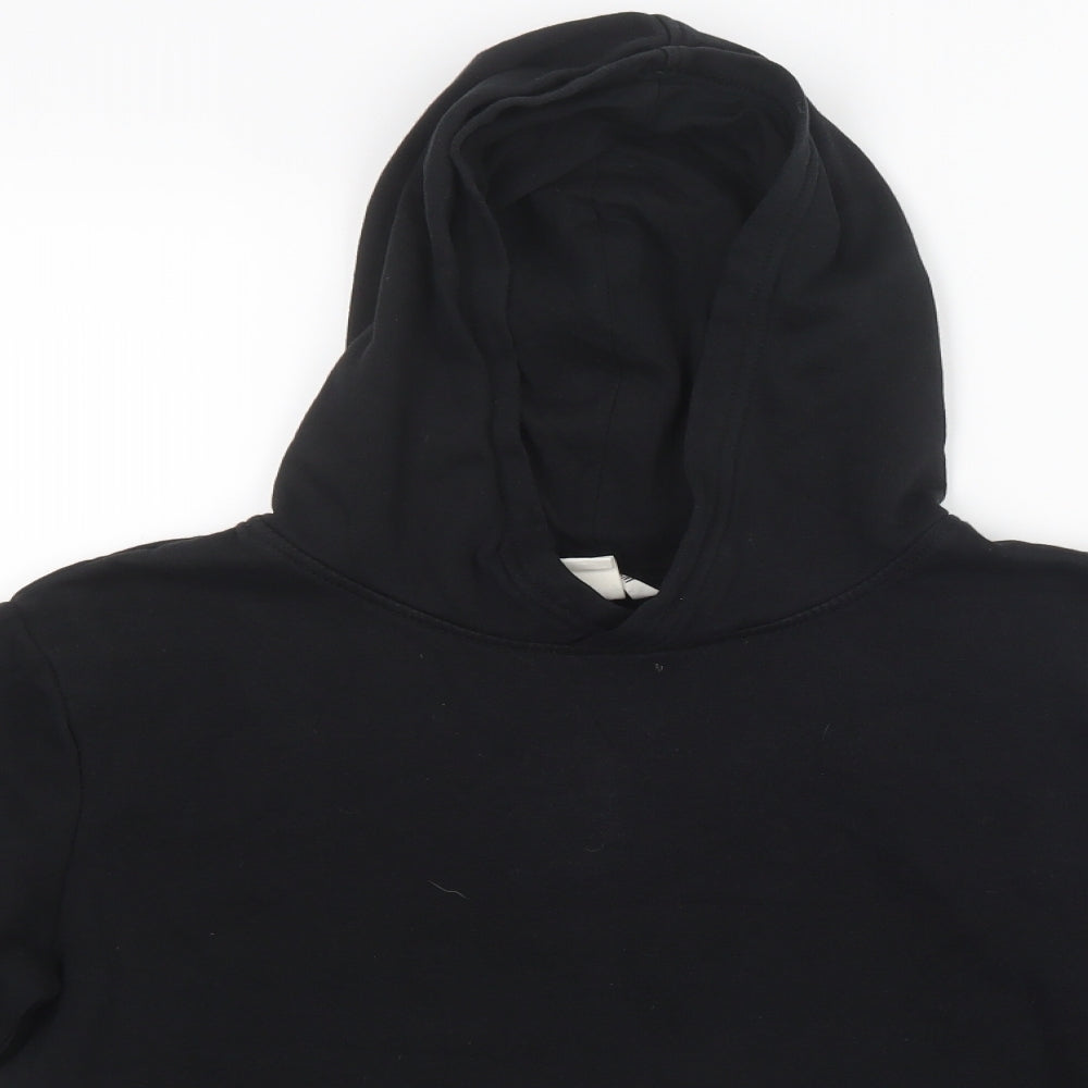 H&M Boys Black   Pullover Hoodie Size 11-12 Years
