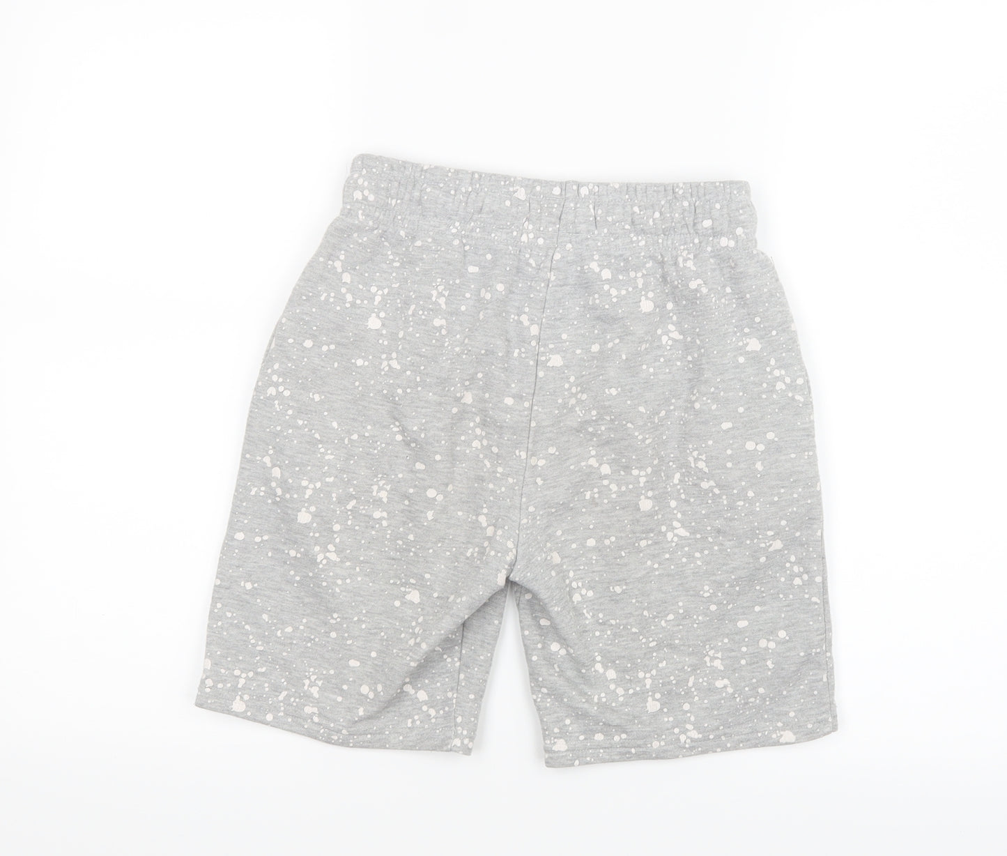 Primark Boys Grey Geometric  Sweat Shorts Size 11-12 Years