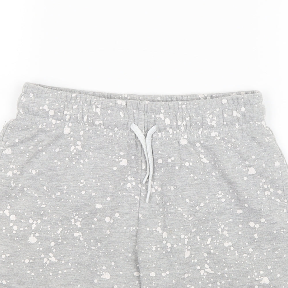Primark Boys Grey Geometric  Sweat Shorts Size 11-12 Years