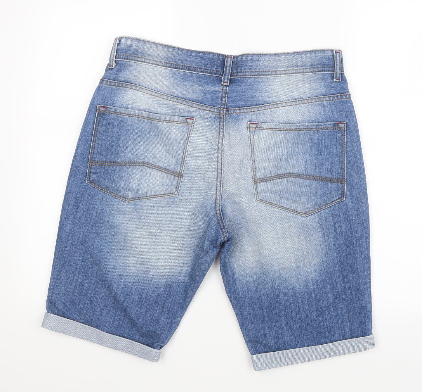 Denim Co. Mens Blue  Denim Cargo Shorts Size 34 in