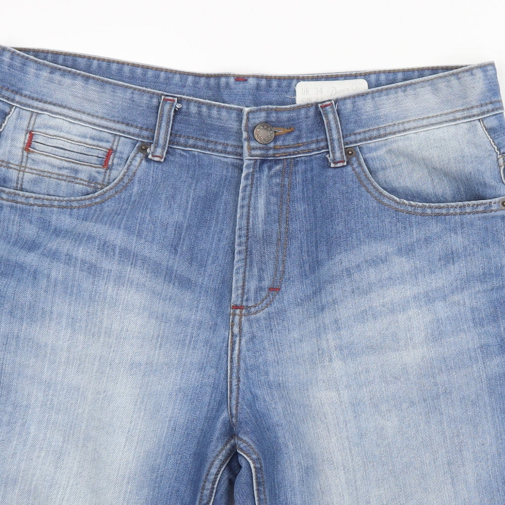 Denim Co. Mens Blue  Denim Cargo Shorts Size 34 in