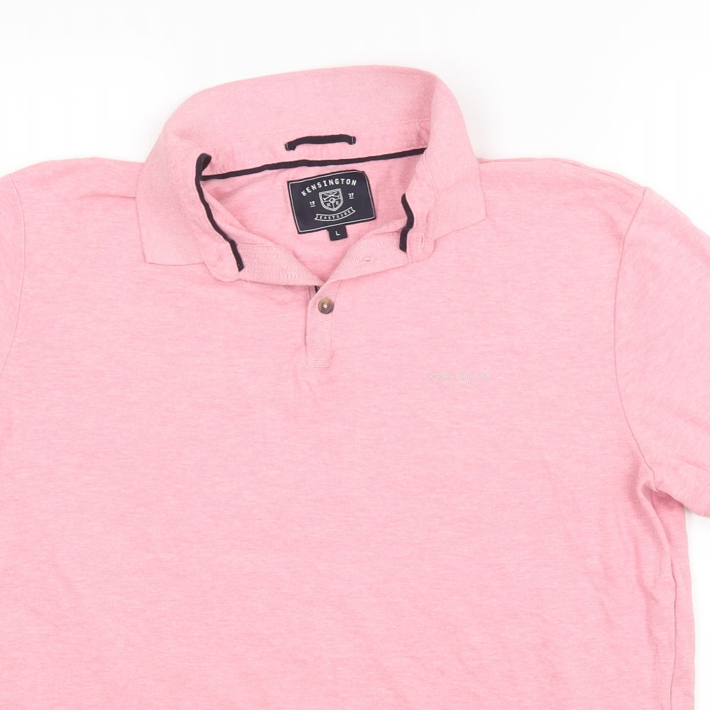 Kensington Mens Pink    Polo Size L