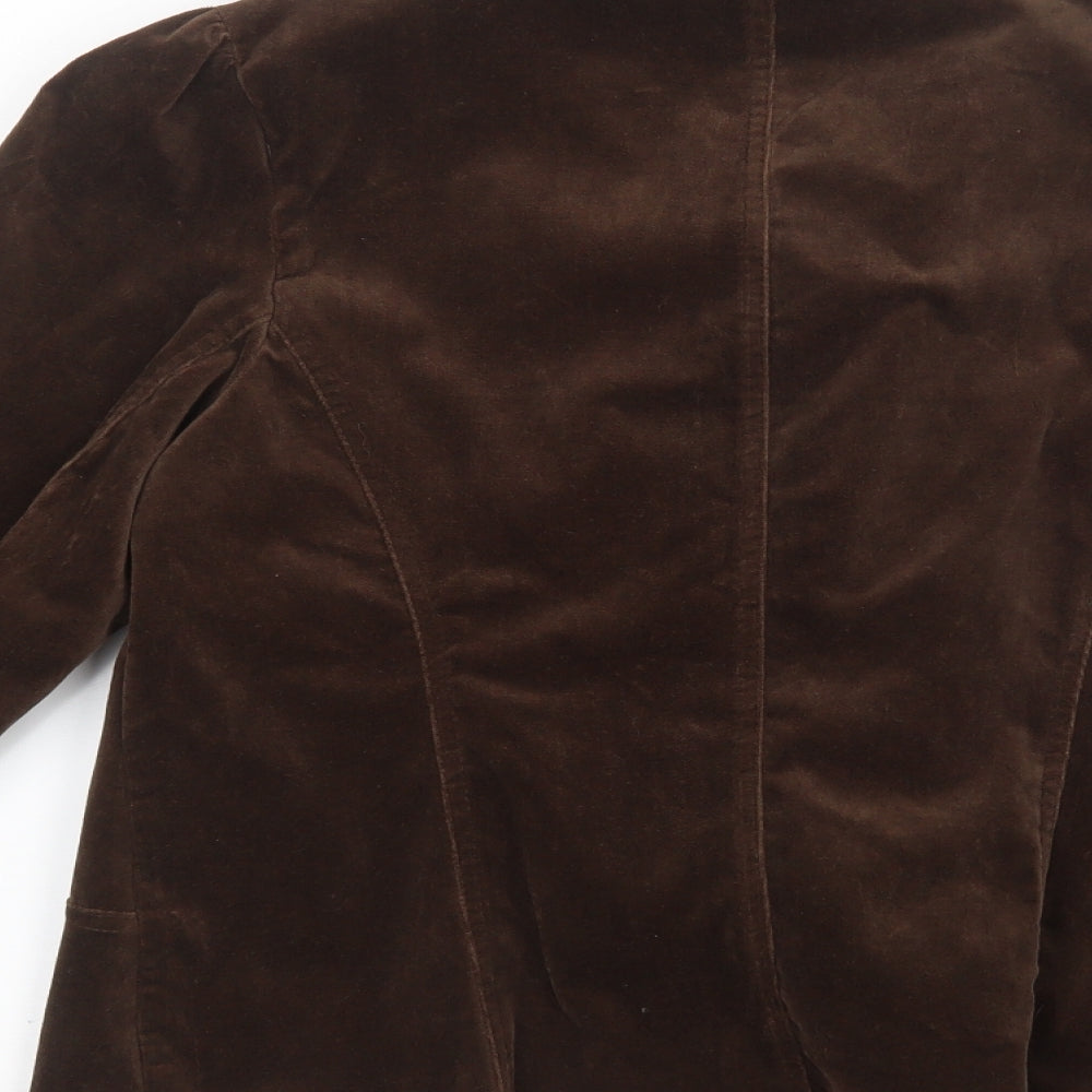 Look Womens Brown  Velvet Jacket  Size 18