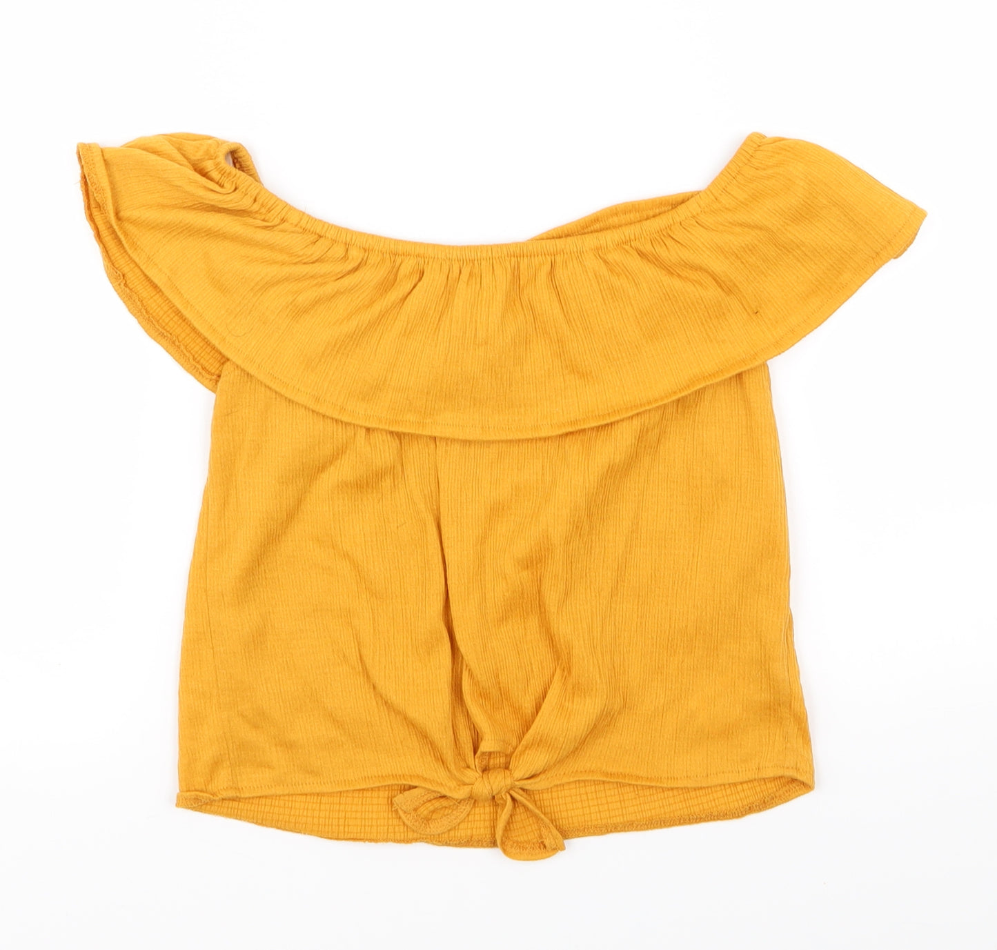 Primark Girls Orange   Basic T-Shirt Size 8-9 Years